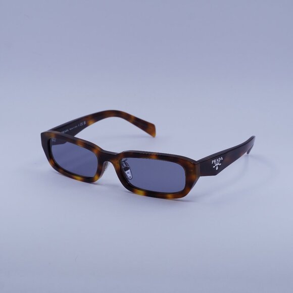 Prada PRB06SF 15W03N Sunglasses Classic Havana Rectangle Frame, Grey Lenses - Picture 1 of 10